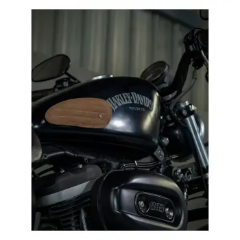 cafe 4 racer - Trip Machine, Mini Classic leather tank pads. Tobacco - Tripmachine Tank pads & Straps & Stickers 