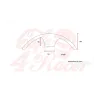 cafe 4 racer - Universal Front Fender ABS No1 - C-RACER Plastic 