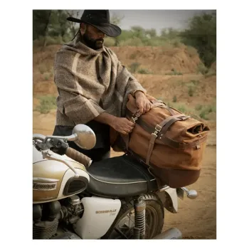 cafe 4 racer - Trip Machine, Outlaw Rogue duffle bag. 70 liter. Tobacco - Tripmachine Bags 