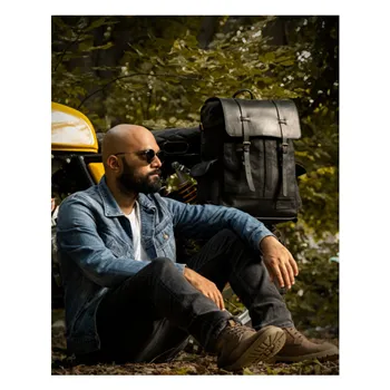 cafe 4 racer - Trip Machine, Rambler backpack. Black - Tripmachine Bags 