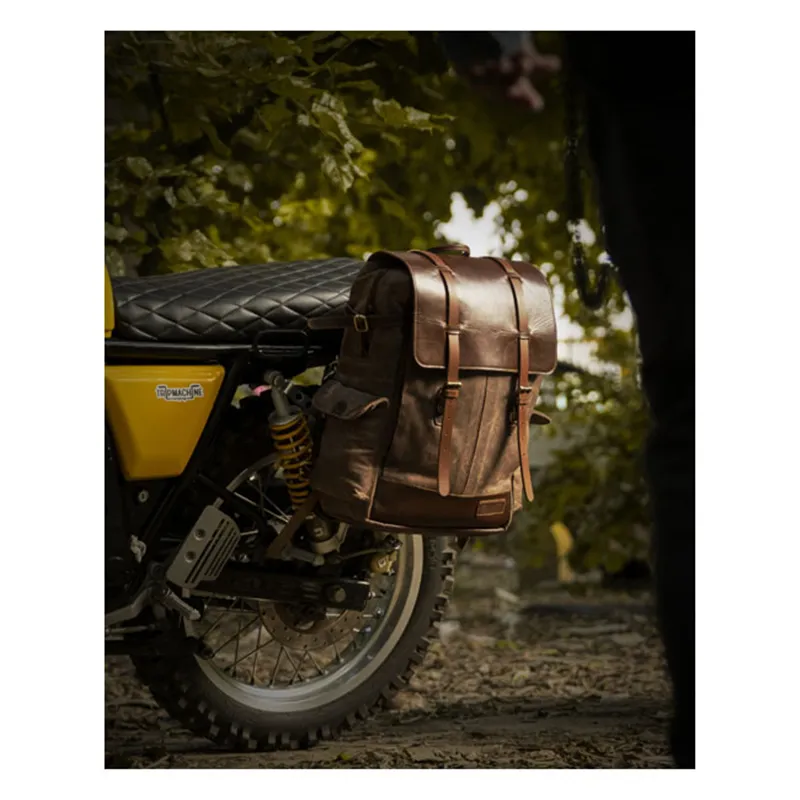 cafe 4 racer - Batoh Trip Machine Rambler vintage tan - Tripmachine Tašky 