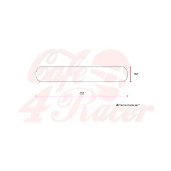 cafe 4 racer - Universal Front Fender ABS No1 - C-RACER Plastic 
