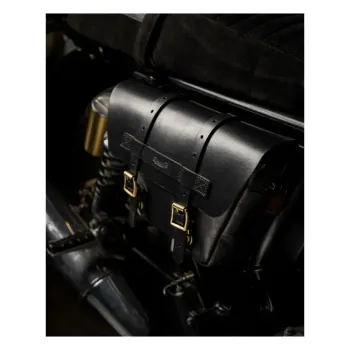 cafe 4 racer - Trip Machine, Wingman side panel bag set. Black - Tripmachine Bags 