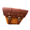 cafe 4 racer - Trip Machine, Wingman side panel bag set. Vintage tan - Tripmachine Bags 