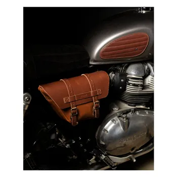 cafe 4 racer - Trip Machine, Wingman side panel bag set. Vintage tan - Tripmachine Bags 