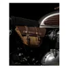 cafe 4 racer - Trip Machine, Wingman side panel bag set. Tobacco brown - Tripmachine Bags 