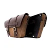 cafe 4 racer - Trip Machine, Wingman side panel bag set. Tobacco brown - Tripmachine Bags 