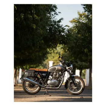cafe 4 racer - Trip Machine, Classic saddlebag. Black - Tripmachine Bags 