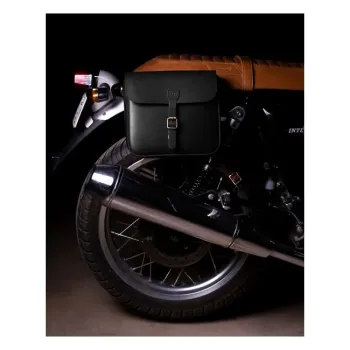 cafe 4 racer - Trip Machine, Classic saddlebag. Black - Tripmachine Bags 