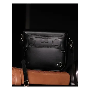cafe 4 racer - Trip Machine, Classic saddlebag. Black - Tripmachine Bags 