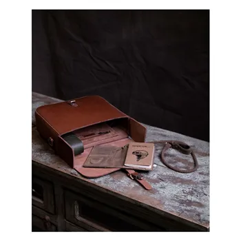 cafe 4 racer - Trip Machine Classic pannier cognac - Tripmachine Tašky 
