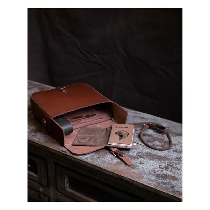 cafe 4 racer - Trip Machine Classic pannier cognac - Tripmachine Tašky 