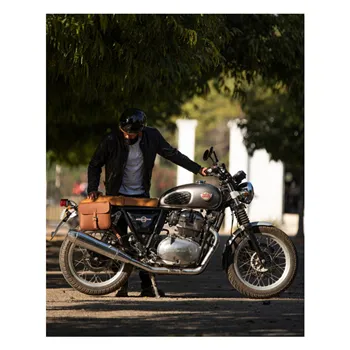 cafe 4 racer - Trip Machine Classic pannier cognac - Tripmachine Tašky 