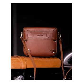 cafe 4 racer - Trip Machine Classic pannier cognac - Tripmachine Tašky 