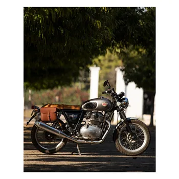 cafe 4 racer - Trip Machine Classic pannier cognac - Tripmachine Tašky 
