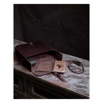 cafe 4 racer - Trip Machine, Classic saddlebag. Caffeine brown - Tripmachine Bags 