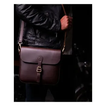 cafe 4 racer - Trip Machine, Classic saddlebag. Caffeine brown - Tripmachine Bags 
