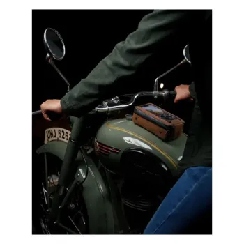cafe 4 racer - Trip Machine, Navigační taška. Tabákově hnědá - Tripmachine Tašky 