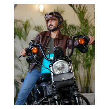 cafe 4 racer - Tripmachine Sidekick Moto Pouch Black - Tripmachine Bags 