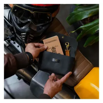 cafe 4 racer - Tripmachine Sidekick Moto Pouch Black - Tripmachine Bags 