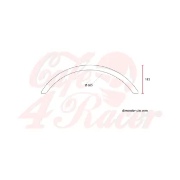 cafe 4 racer - Universal Rear Fender ABS No1 - C-RACER Plastic 