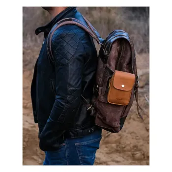cafe 4 racer - Tripmachine Utility Pouch Vintage Tan - Tripmachine Bags 