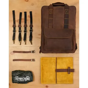 cafe 4 racer - Tripmachine Eastwood backpack tobacco - Tripmachine Bags 