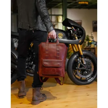 cafe 4 racer - Batoh Tripmachine Eastwood cherry red - Tripmachine Tašky 