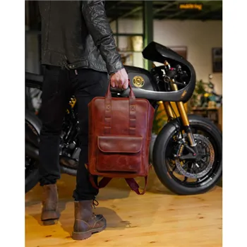cafe 4 racer - Tripmachine Eastwood backpack cherry red - Tripmachine Bags 