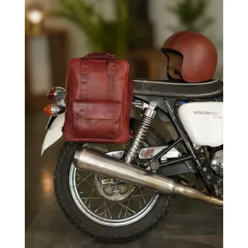 cafe 4 racer - Tripmachine Eastwood backpack cherry red - Tripmachine Bags 