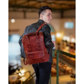 cafe 4 racer - Tripmachine Eastwood backpack cherry red - Tripmachine Bags 