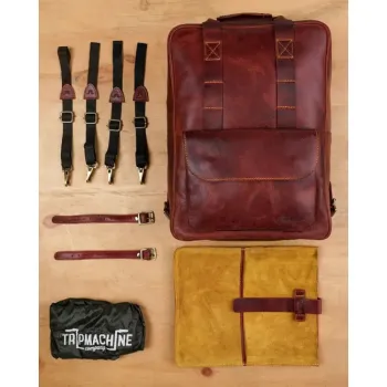 cafe 4 racer - Tripmachine Eastwood backpack cherry red - Tripmachine Bags 
