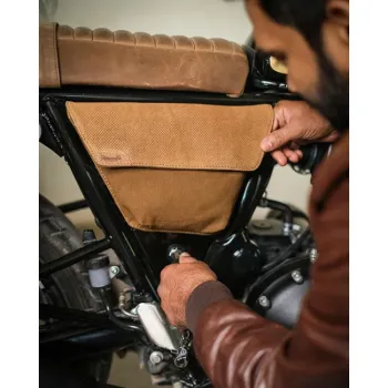 cafe 4 racer - Trip Machine, Renegade right side panel. Brown/Tobacco - Tripmachine ROYAL ENFIELD Interceptor 650 