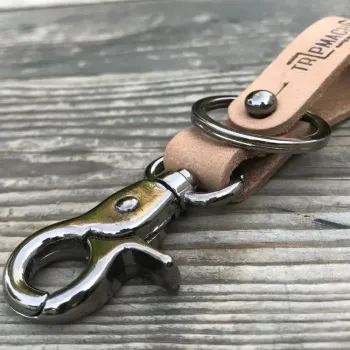 cafe 4 racer - Tripmachine Key Fob raw black - Tripmachine Key Fobs 
