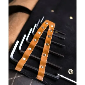 cafe 4 racer - Tripmachine Tool Roll black/vintage tan - Tripmachine Tool rolls 