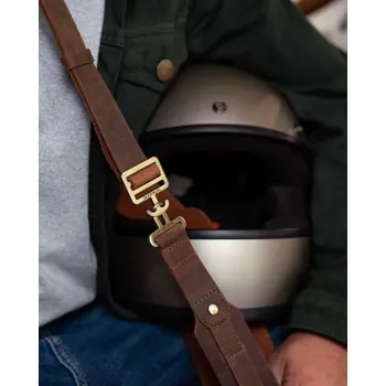 cafe 4 racer - Tripmachine Helmet Harness mocha - Tripmachine Bags 