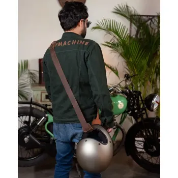 cafe 4 racer - Tripmachine Helmet Harness mocha - Tripmachine Bags 