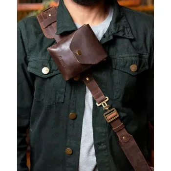 cafe 4 racer - Tripmachine Helmet Harness mocha - Tripmachine Bags 