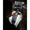 cafe 4 racer - Trip Machine, Moto Exclusive Tank Strap & Utility Pouch - Tripmachine Triumph Bonneville 