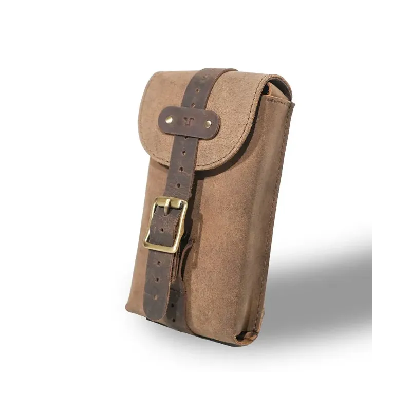 cafe 4 racer - Trip Machine, Moto Exclusive Utility Pouch. Tobacco Brown - Tripmachine Bags 