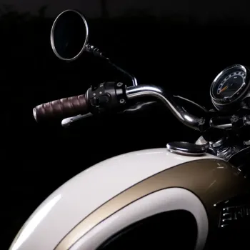 cafe 4 racer - Trip Machine, leather handlebar grip wraps. Dark Brown Caffe - Tripmachine Omototávky rukovätí 