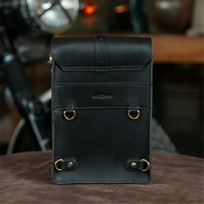 cafe 4 racer - Tripmachine Moto Sling bag black - Tripmachine Tašky 