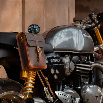 cafe 4 racer - Tripmachine Moto Sling bag cognac - Tripmachine Bags 