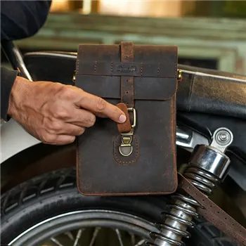 cafe 4 racer - Tripmachine Moto Sling bag mocha - Tripmachine Tašky 