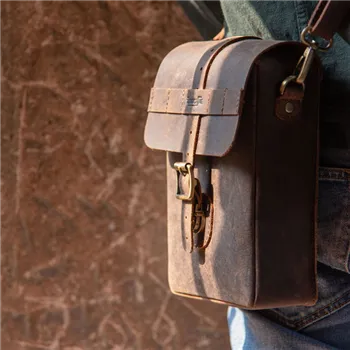 cafe 4 racer - Tripmachine Moto Sling taška mocha - Tripmachine Tašky 