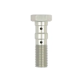 cafe 4 racer - TRW double Banjo Bolt silver anodized M10x1.25 - TRW Banjo Bolts & Switches 