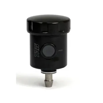 cafe 4 racer - TRW remote brake fluid reservoir, black with straight outlet - TRW Brake Clutch Fluid Reservoir 