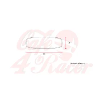 cafe 4 racer - Universal Front Fender ABS No2S - C-RACER Plastic 