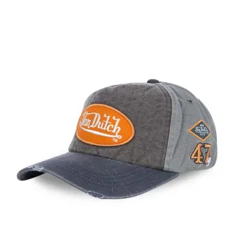 cafe 4 racer - 13 1/2 Americana trucker cap blue - 13 1/2 Company Caps 