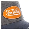 cafe 4 racer - Von Dutch Jack baseball cap orange logo - Von Dutch Caps 
